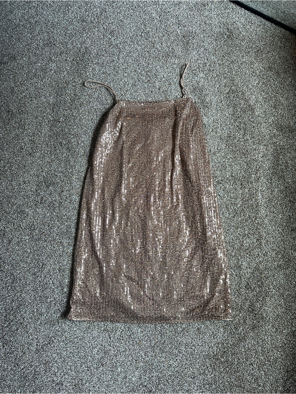 Banana Republic Sequin Dress in Champagne